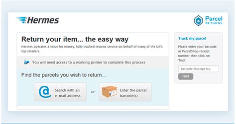 hermes refund lost parcel|hermes parcel returns website.